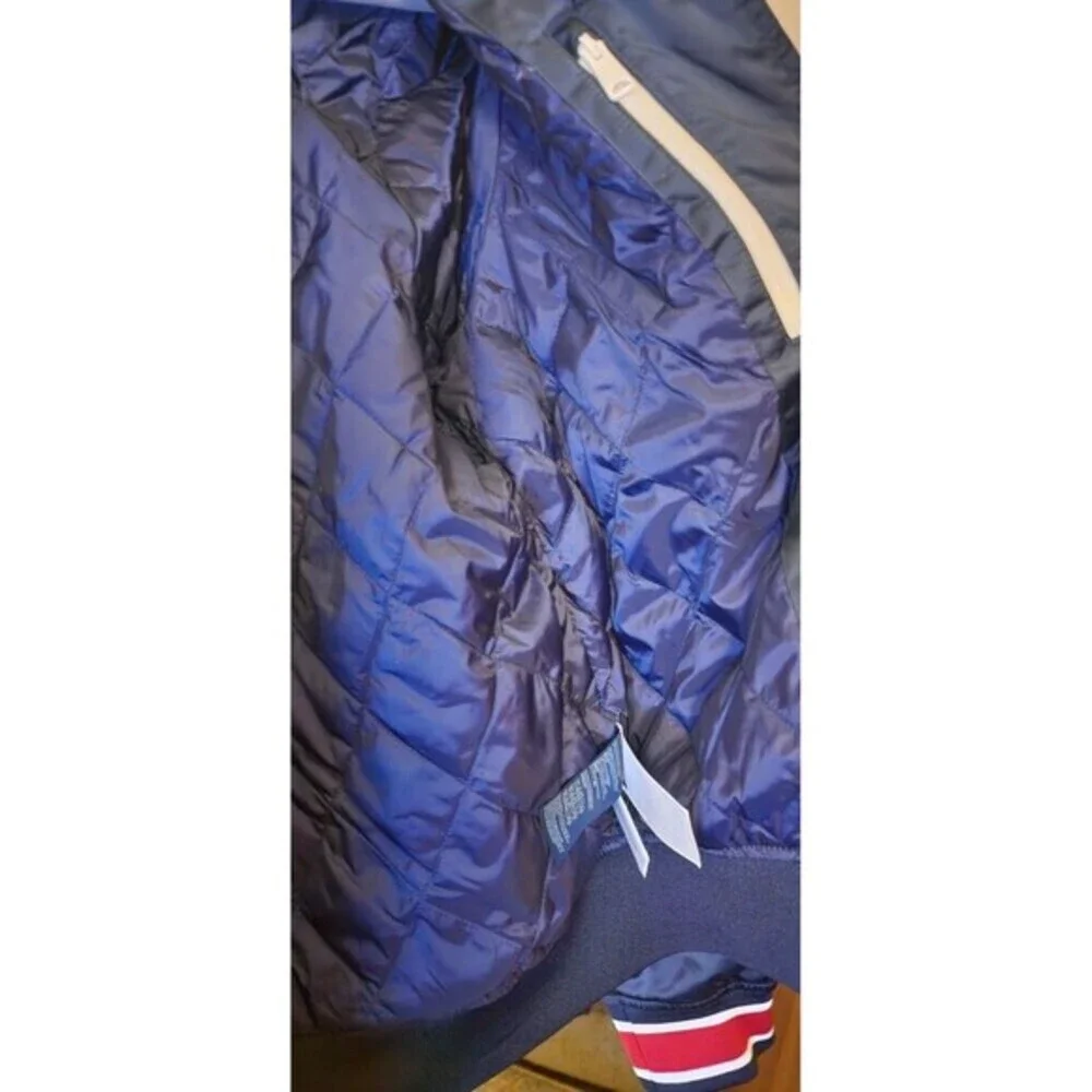 Vintage Tommy Hilfiger Bomber Jacket Sz XS Blue Panther Patch New D30‎ Excellent